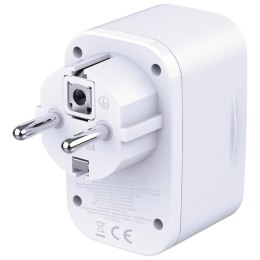 Adapter sieciowy Hyper Charger 30W 1xUSB-A 2xUSB-C 1x Schuko PD QC 3.0 białt