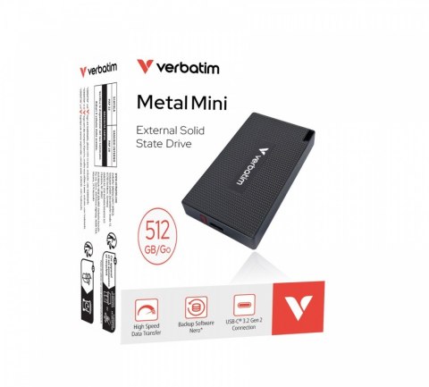 Dysk Metal Mini SSD 512GB USB-C 32030