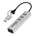Hub 3xUSB3.0 z czytnikiem kart pamięci