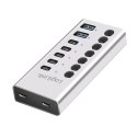 Hub 7xUSB-A/C z przełącznikiem on/off