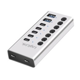 Hub 7xUSB-A/C z przełącznikiem on/off