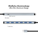 Hub 7 portów USB3.2 USB-A, 5 Gbps, 20W PD