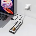 Hub USB3.2 10-portow USB-A/C, funkcja on/off