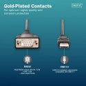 Kabel adapter USB 2.0 do RS232 (DB9) | Chipset FTDI (FT232RNL) | PVC, czarny | Mocowanie w tulejkach gwintowanych | 1.8m