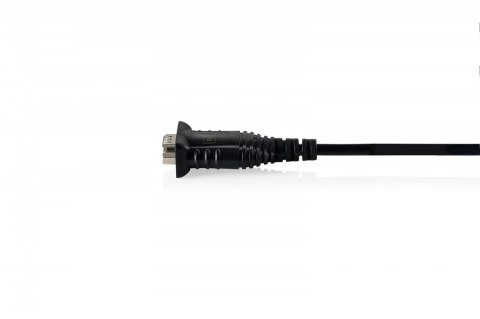 Kabel adapter USB 2.0 do RS232 (DB9) | Chipset FTDI (FT232RNL) | PVC, czarny | Mocowanie w tulejkach gwintowanych | 1.8m