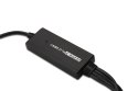 Kabel adapter USB-A 2.0 męski do 4x RS232 (DB9) męski | Chipset FTDI FT2232H | Czarny | Mocowanie na śruby | 1.5m