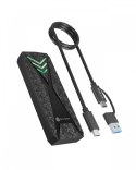 Obudowa dysku IB-1805ML-CU31 NVMe M.2 SSD, RGB oświetlenie