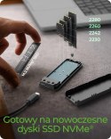 Obudowa dysku IB-1805ML-CU31 NVMe M.2 SSD, RGB oświetlenie
