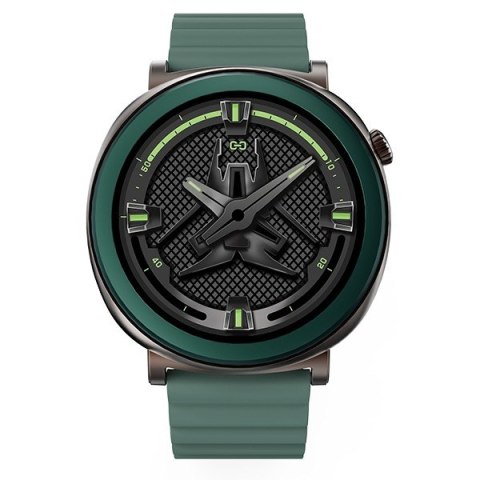 Smartwatch Aurora Amoled rozmowy AI zielony