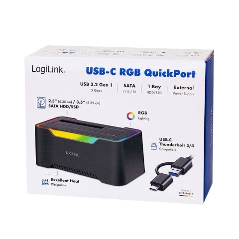 Stacja dokująca USB-C do HDD/SDD 2.5/3.5'