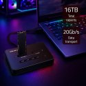 Stacja dokujšca dysków SSD M.2 NVMe | PCIe | USB-C | 20Gb/s | DUAL 2x8TB | klonowanie offline