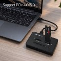 Stacja dokujšca dysków SSD M.2 NVMe | PCIe | USB-C | 20Gb/s | DUAL 2x8TB | klonowanie offline