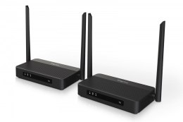 Przedłużacz / Extender HDMI bezprzewodowy z KVM do 100m | UHD 4K@60Hz | Audio | Niskie opóźnienie 16ms (Zestaw)