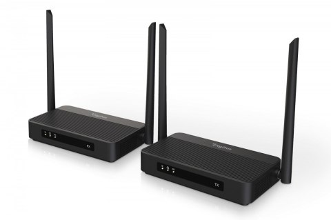 Przedłużacz / Extender HDMI bezprzewodowy z KVM do 100m | UHD 4K@60Hz | Audio | Niskie opóźnienie 16ms (Zestaw)