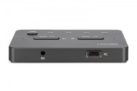 Stacja dokująca dysków z funkcją klonowania | USB-C 3.2 Gen2 10Gbps | SSD M.2 NVMe (max. 2x 4TB) | Funkcja Offline Clone | Czarn