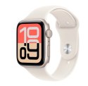 Watch SE 3 GPS koperta 40 mm z aluminium w kolorze księżycowej poświaty, pasek sportowy w kolorze księżycowej poświaty - rozmiar