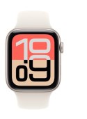 Watch SE 3 GPS koperta 40 mm z aluminium w kolorze księżycowej poświaty, pasek sportowy w kolorze księżycowej poświaty - rozmiar