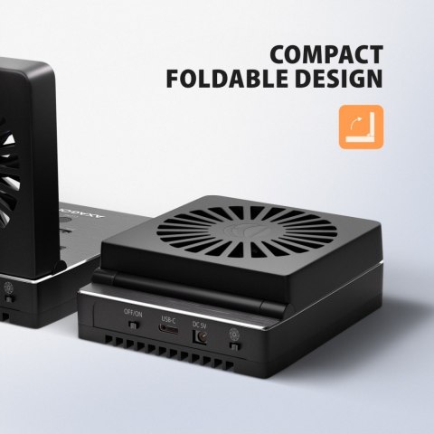 ADSA-M2C22 Stacja dokująca USB4 dla 2x M.2 NVMe SSD z funkcją klonowania dysków bez komputera, z wentylatorem chłodzącym