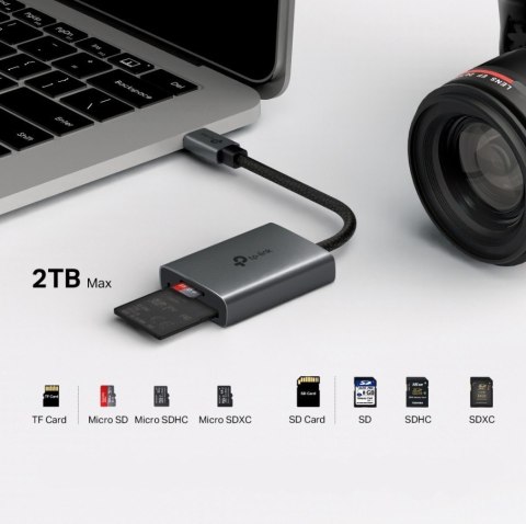 Adapter USB Type-C to SD & microSD 3.0 UA430C SPEC: 1 × USB-C Connector,1 × SD + 1 × microSD(TF) up to 200MBps 
