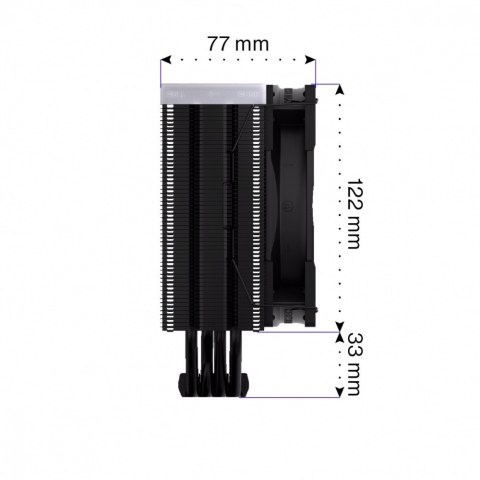 Chłodzenie procesora Fera 5 Black ARGB EY3A012