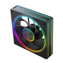 Wentylator VOLCANO LOOP REVERSE ARGB 120 Czarny
