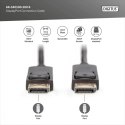 Kabel połączeniowy DisplayPort z zatrzaskami 1080p 60Hz FHD Typ DP/DP M/M 10m Czarny