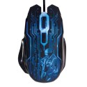 Mysz USB dla graczy, 2400 DPI, czarna