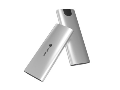 Obudowa SSD zewnętrzna RHINO M.2 NVME USB-C 3.2 arctic silver