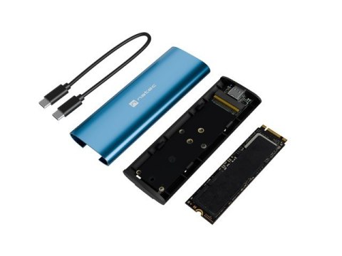 Obudowa SSD zewnętrzna RHINO M.2 NVME USB-C 3.2 horizon blue