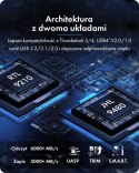 Obudowa z 80 Gbps IB-1980M-80G Thunderbolt 5 M.2 NVMe SSD