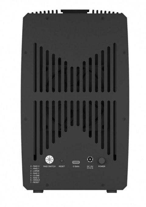 System-RAID dla 5 HDD 2,5"/3,5" SATA, IB-RD3705-CU3 RAID 0,1,10,3,5, Single, Large, Clone