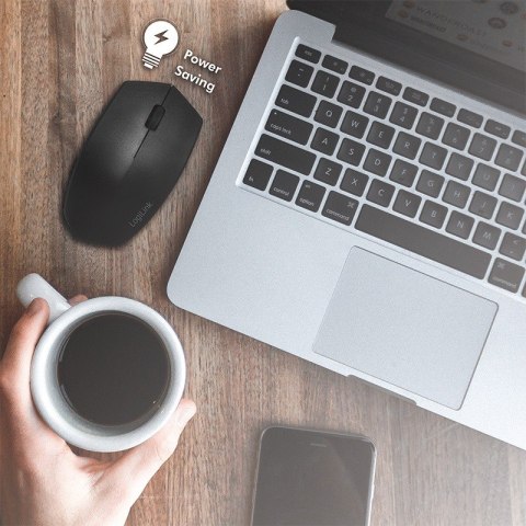 Ergonomiczna mysz bezprzewodowa, 2.4GHz,1200dpi