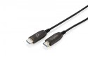 Kabel połączeniowy hybrydowy HDMI AOC | HDMI-A męski-męski | HDMI 2.1 | UHD-2 8K@60Hz | 48Gbps |HDR, eARC, HDCP 2.2, CEC | 20m