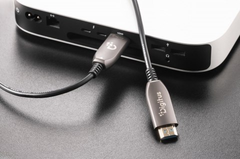 Kabel połączeniowy hybrydowy HDMI AOC | HDMI-A męski-męski | HDMI 2.1 | UHD-2 8K@60Hz | 48Gbps |HDR, eARC, HDCP 2.2, CEC | 20m