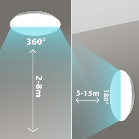 Lampa sufitowa LED z czujnikiem zmierzchu MCE347