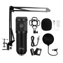 Mikrofon pojemnościowy, studyjny z zestawem akcesoriów STUDIO AND STREAMING MICROPHONE MT397K (Czarny)
