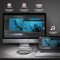 RVC-HI2M Adapter aktywny USB-C -> HDMI 2.0 4K/60Hz Aluminum, 25cm kabel