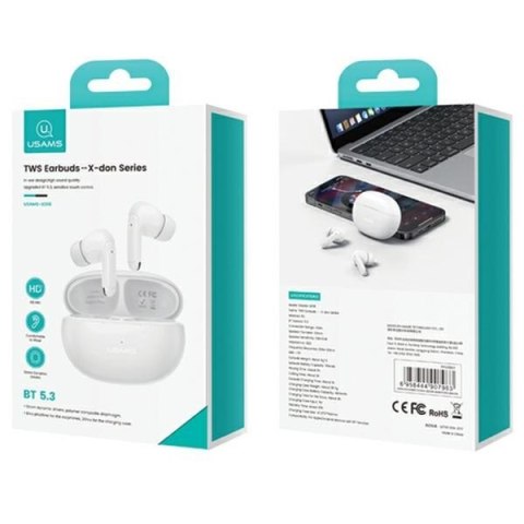Słuchawki Bluetooth TWS 5.3 X-Don Series Dual microfon ENC czarne