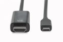 Kabel USB Type-C/HDMI M/M USB 3.1 Gen.2 SuperSpeed+ 4K/60Hz 18Gbps 5m czarny