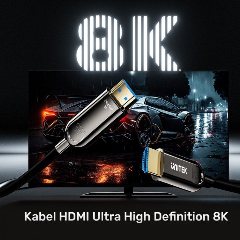 Kabel optyczny HDMI 2.1 AOC 8K 120Hz 10m; C11085GY01-10M