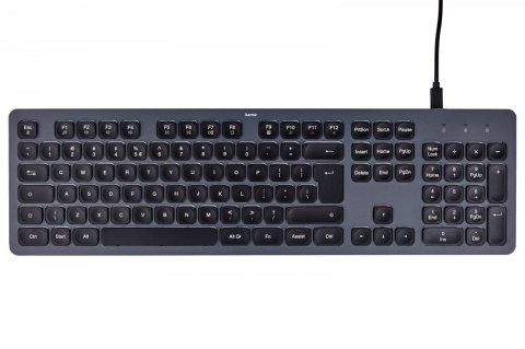 Klawiatura CK-400 przewodowa Czarno-szara