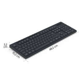 Klawiatura WK-200 bezprzewodowa Czarna