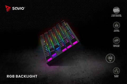 Klawiatura mechaniczna RGB Tempest X2 Outemu Brown