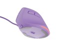 Mysz wertykalna CRAKE 2 PRO 128000DPI optyczna lawendowa