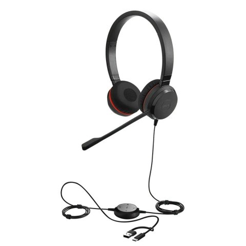 Słuchawki Evolve 30 II USB-A amp C MS Stereo