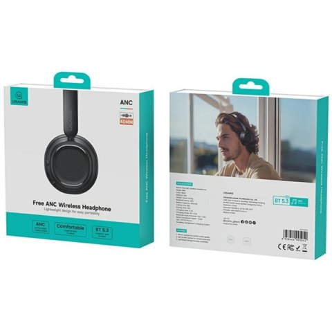 Słuchawki bluetooth 5.3 SR01 ANC czarne