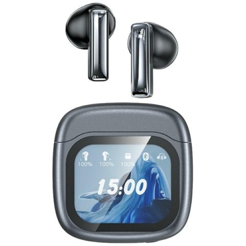Słuchawki bluetooth ENC TP100 5.4 TWS LCD czarne