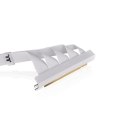 Taśma Riser - PCI- E 4.0 x16 Extender - 400mm Dual 90° - Snow