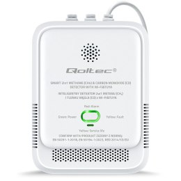 Czujnik wycieku gazu ziemnego i tlenku węgla (czadu) | Tuya | Wi-Fi | alarm 85dB | LED