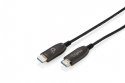 Kabel połączeniowy hybrydowy HDMI AOC | HDMI-A męski-męski | HDMI 2.1 | UHD-2 8K@60Hz | 48Gbps |HDR, eARC, HDCP 2.2, CEC | 60m